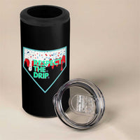 Baseball Home Plate Dripping Ice Cream 4 in 1 Can Cooler Tumbler Respect The Drip Social Club Sprinkles