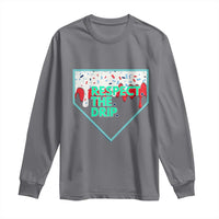 Baseball Home Plate Dripping Ice Cream Long Sleeve Shirt Respect The Drip Social Club Sprinkles