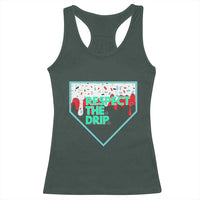 Baseball Home Plate Dripping Ice Cream Racerback Tank Top Respect The Drip Social Club Sprinkles