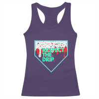 Baseball Home Plate Dripping Ice Cream Racerback Tank Top Respect The Drip Social Club Sprinkles