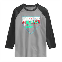 Baseball Home Plate Dripping Ice Cream Raglan Shirt Respect The Drip Social Club Sprinkles