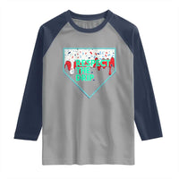 Baseball Home Plate Dripping Ice Cream Raglan Shirt Respect The Drip Social Club Sprinkles