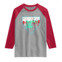 Baseball Home Plate Dripping Ice Cream Raglan Shirt Respect The Drip Social Club Sprinkles