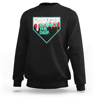 Baseball Home Plate Dripping Ice Cream Sweatshirt Respect The Drip Social Club Sprinkles