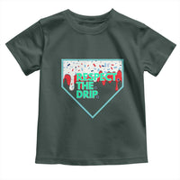 Baseball Home Plate Dripping Ice Cream Toddler T Shirt Respect The Drip Social Club Sprinkles