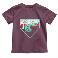 Baseball Home Plate Dripping Ice Cream Toddler T Shirt Respect The Drip Social Club Sprinkles