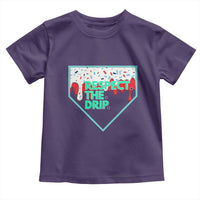 Baseball Home Plate Dripping Ice Cream Toddler T Shirt Respect The Drip Social Club Sprinkles