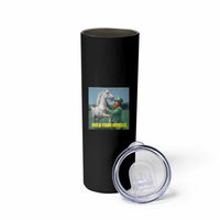 Funny Leprechaun Hold Your Horse Skinny Tumbler Unicorn St Patrick's Day