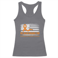 Developmental Disability Awareness Racerback Tank Top US American Flag We Wear Orange