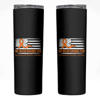 Developmental Disability Awareness Skinny Tumbler US American Flag We Wear Orange