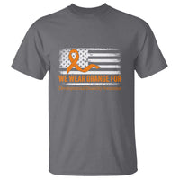Developmental Disability Awareness T Shirt US American Flag We Wear Orange