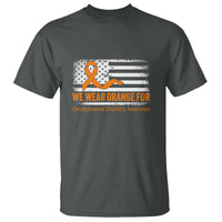 Developmental Disability Awareness T Shirt US American Flag We Wear Orange