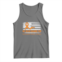 Developmental Disability Awareness Tank Top US American Flag We Wear Orange