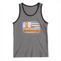 Developmental Disability Awareness Tank Top US American Flag We Wear Orange