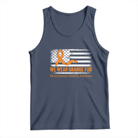 Developmental Disability Awareness Tank Top US American Flag We Wear Orange