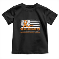 Developmental Disability Awareness Toddler T Shirt US American Flag We Wear Orange