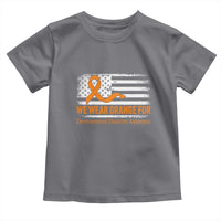 Developmental Disability Awareness Toddler T Shirt US American Flag We Wear Orange