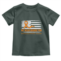 Developmental Disability Awareness Toddler T Shirt US American Flag We Wear Orange