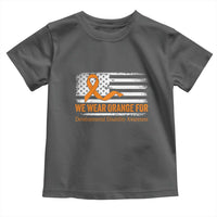 Developmental Disability Awareness Toddler T Shirt US American Flag We Wear Orange