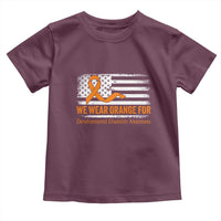 Developmental Disability Awareness Toddler T Shirt US American Flag We Wear Orange