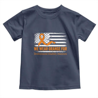 Developmental Disability Awareness Toddler T Shirt US American Flag We Wear Orange