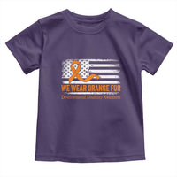 Developmental Disability Awareness Toddler T Shirt US American Flag We Wear Orange
