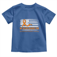Developmental Disability Awareness Toddler T Shirt US American Flag We Wear Orange