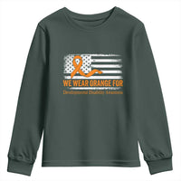 Developmental Disability Awareness Youth Sweatshirt US American Flag We Wear Orange