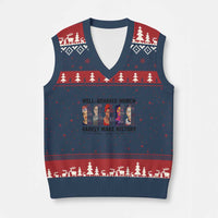 Well Behaved Women Rarely Make History V-Neck Knit Sweater Vest Feminist Empowered Women - Wonder Print Shop
