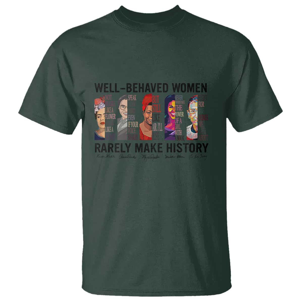Well Behaved Women Rarely Make History T Shirt Feminist Empowered Women
