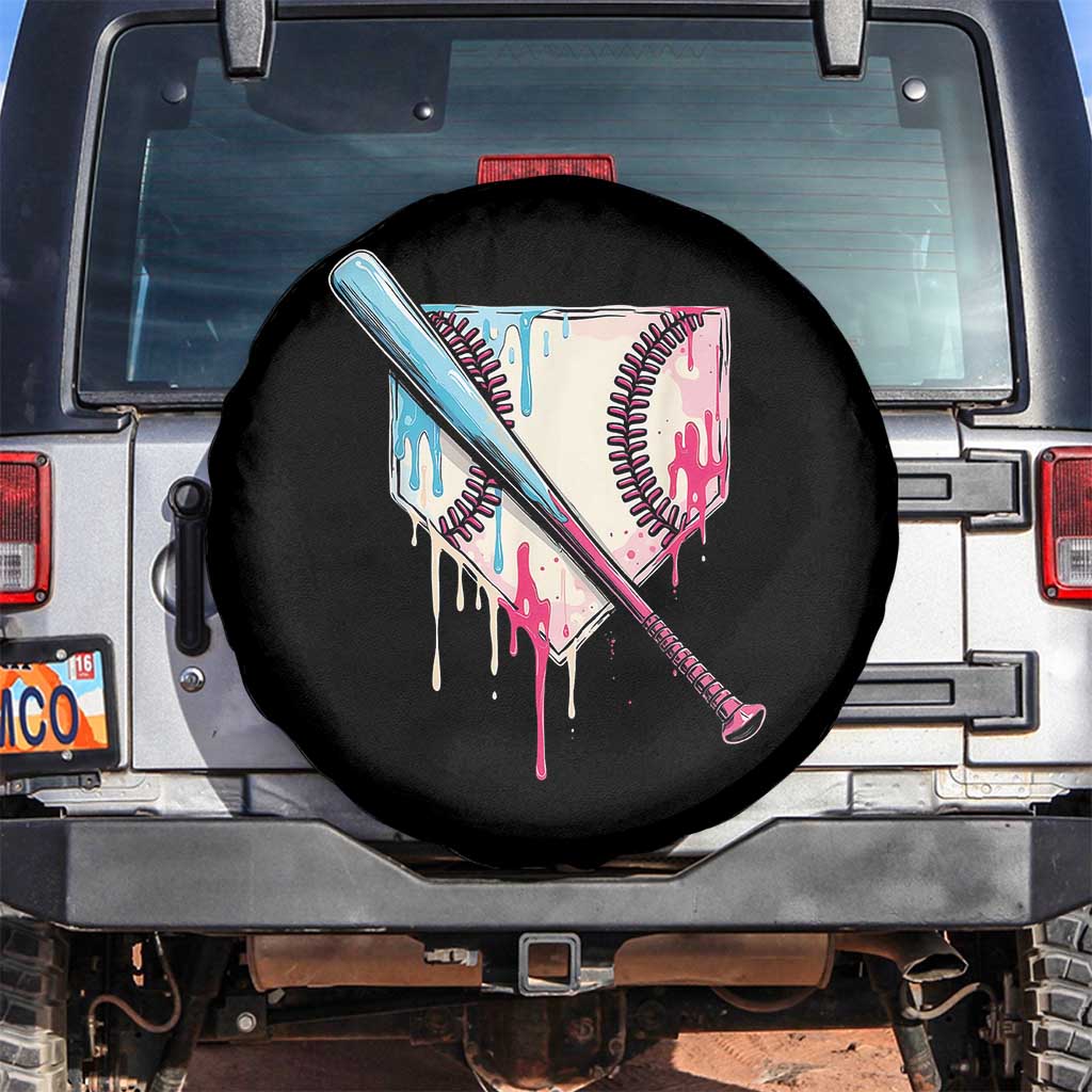 Baseball Home Plate Drip With Sprinkles Spare Tire Cover