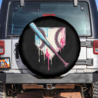 Baseball Home Plate Drip With Sprinkles Spare Tire Cover