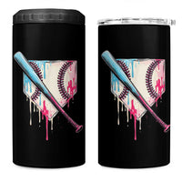 Baseball Home Plate Drip With Sprinkles 4 in 1 Can Cooler Tumbler