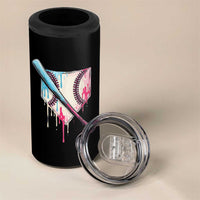 Baseball Home Plate Drip With Sprinkles 4 in 1 Can Cooler Tumbler