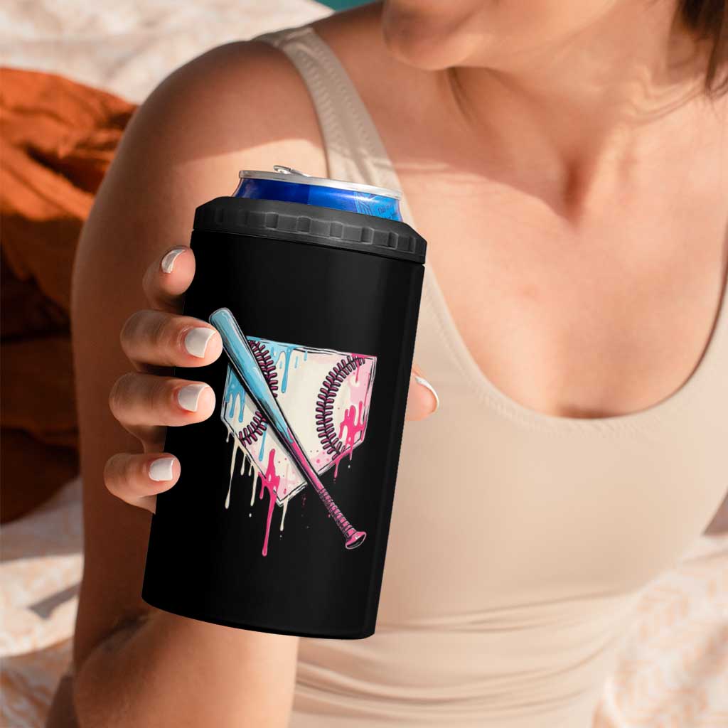 Baseball Home Plate Drip With Sprinkles 4 in 1 Can Cooler Tumbler