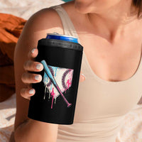 Baseball Home Plate Drip With Sprinkles 4 in 1 Can Cooler Tumbler