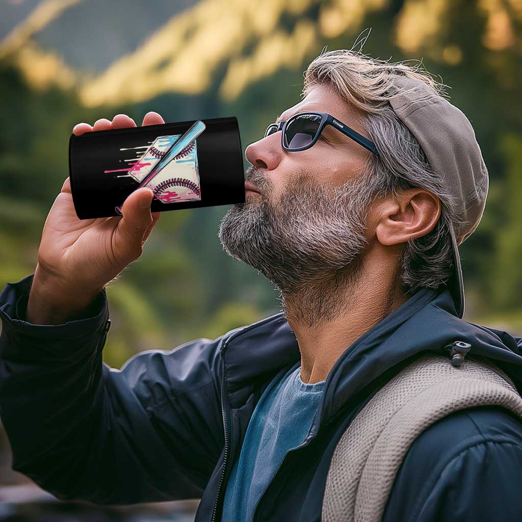 Baseball Home Plate Drip With Sprinkles 4 in 1 Can Cooler Tumbler