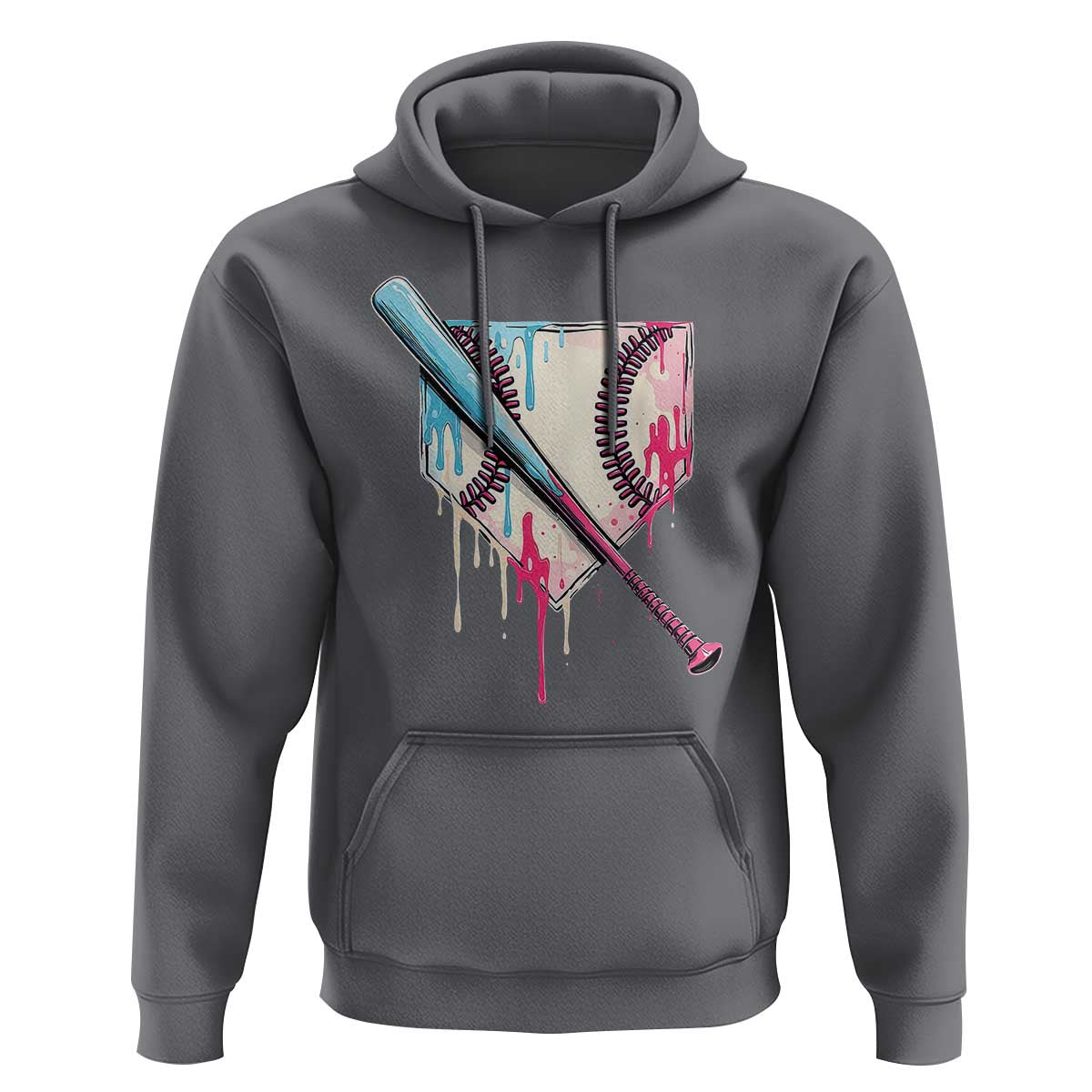 Baseball Home Plate Drip With Sprinkles Hoodie