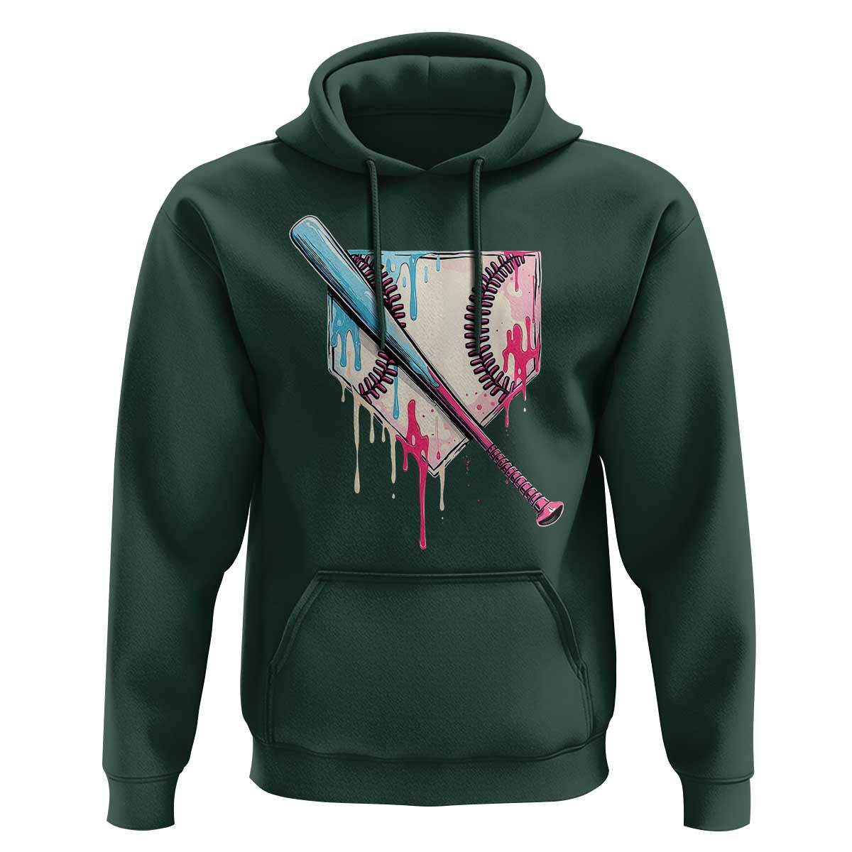 Baseball Home Plate Drip With Sprinkles Hoodie