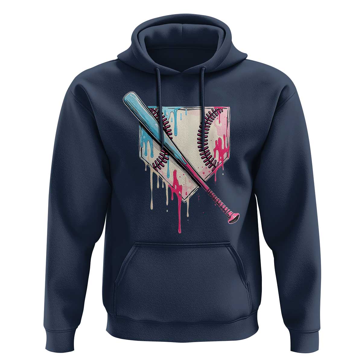 Baseball Home Plate Drip With Sprinkles Hoodie