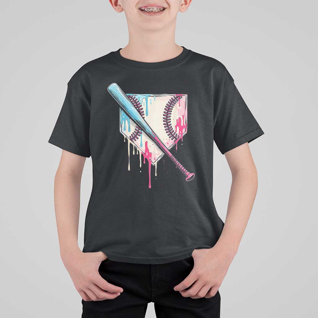 Baseball Home Plate Drip With Sprinkles T Shirt For Kid