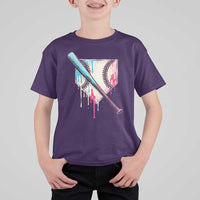 Baseball Home Plate Drip With Sprinkles T Shirt For Kid
