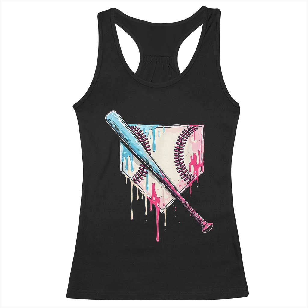 Baseball Home Plate Drip With Sprinkles Racerback Tank Top