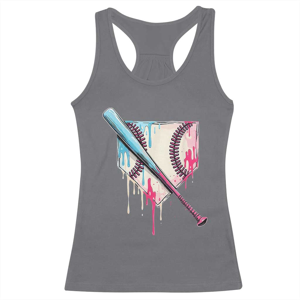 Baseball Home Plate Drip With Sprinkles Racerback Tank Top