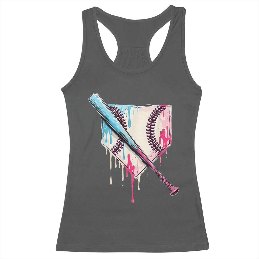 Baseball Home Plate Drip With Sprinkles Racerback Tank Top