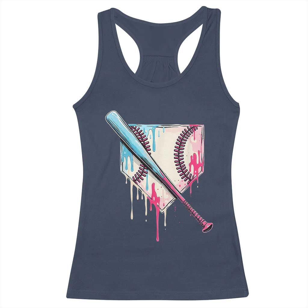 Baseball Home Plate Drip With Sprinkles Racerback Tank Top