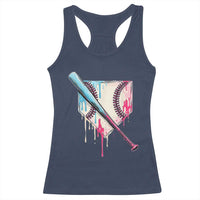 Baseball Home Plate Drip With Sprinkles Racerback Tank Top