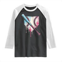Baseball Home Plate Drip With Sprinkles Raglan Shirt