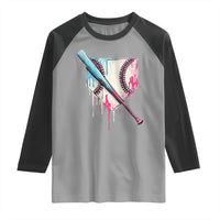 Baseball Home Plate Drip With Sprinkles Raglan Shirt
