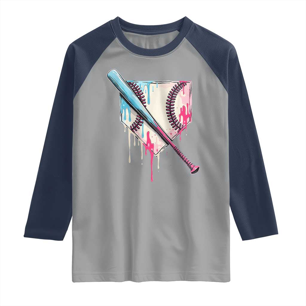 Baseball Home Plate Drip With Sprinkles Raglan Shirt